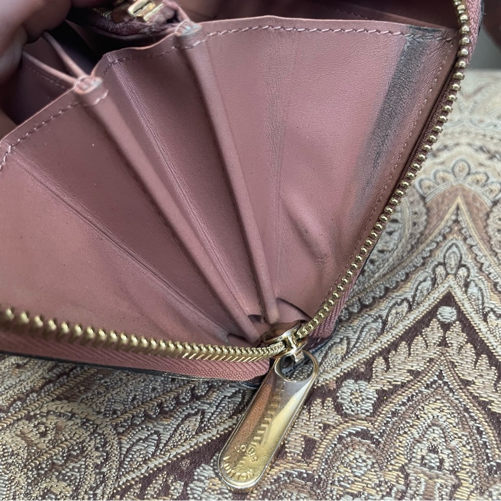 Louis Vuitton Caramel Light Brown Vernis Zip Around Long Wallet Zippy Authentic - Picture 13 of 15